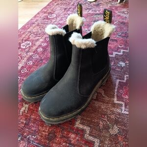 Dr. Martens Fur Lined Chelsea Boots